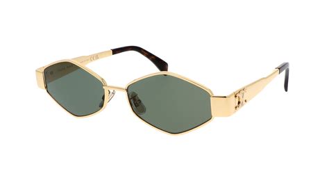 celine triomphe metal 02 cl 40254u 30n|Sunglasses CELINE Triomphe Metal 02 CL40254U 30N Gold 54 .